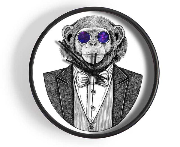 Glasses Chimpanzee Clock - Wallart-Direct UK