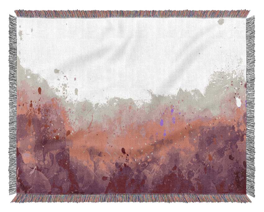 Pink Blushes Of Colour Woven Blanket