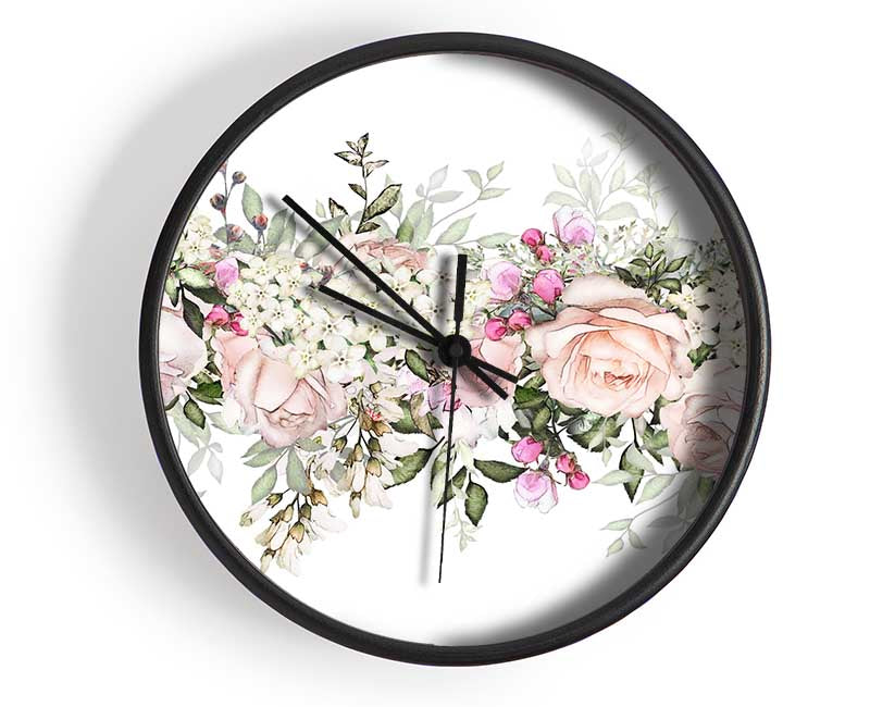 Wedding Flowers Of Beauty Clock - Wallart-Direct UK