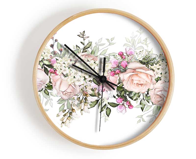 Wedding Flowers Of Beauty Clock - Wallart-Direct UK