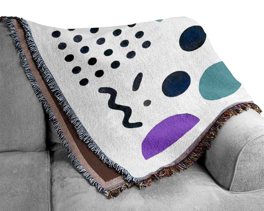 Mid Century Visuals Woven Blanket