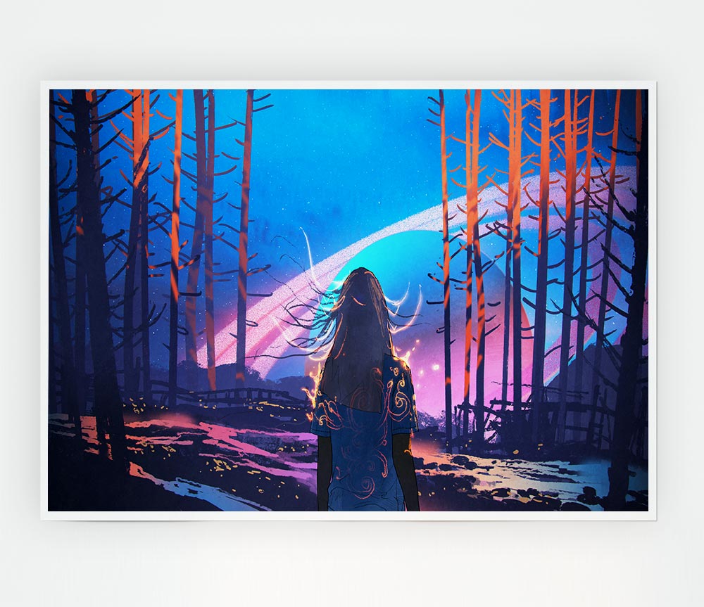 Walking Through The Void Print Poster Wall Art