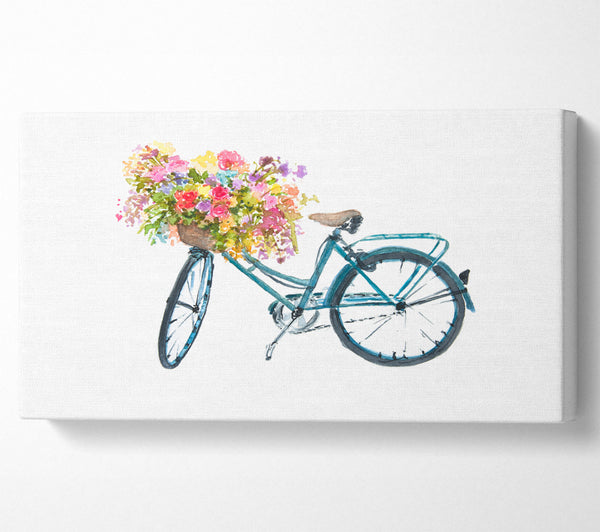 Blumen auf einem Fahrrad