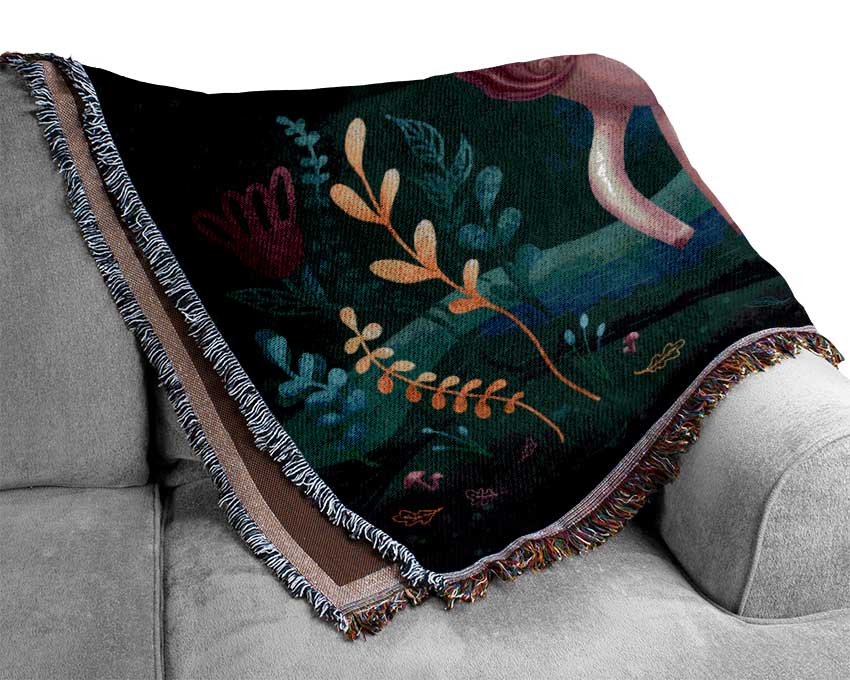 The Happy Unicorn Woven Blanket