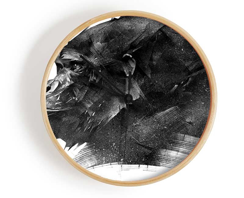 Washed Out Gorilla Clock - Wallart-Direct UK