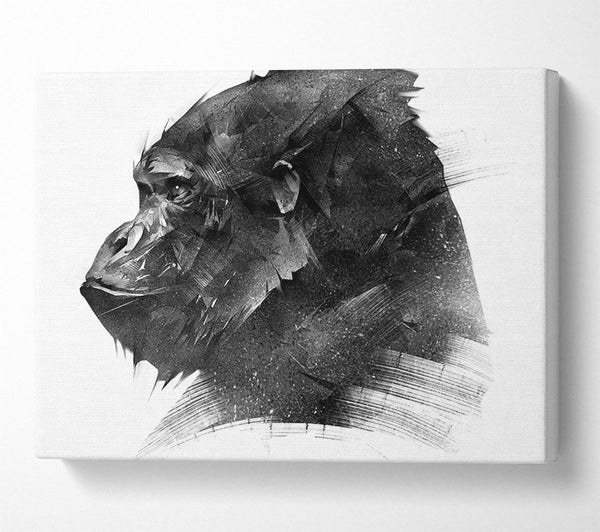 Picture of Washed Out Gorilla Canvas Print Wall Art