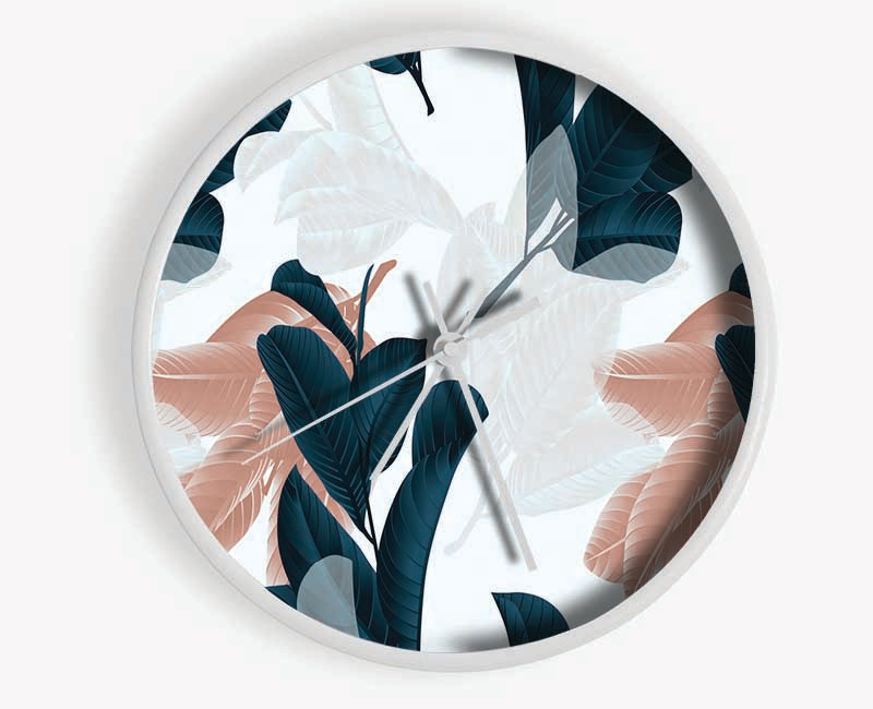 Flower Pattern Supreme Clock - Wallart-Direct UK