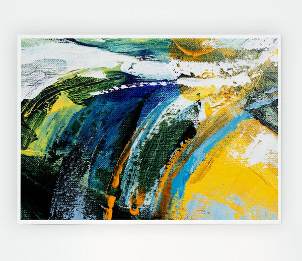 Abstract Strokes Of Nature Print Poster Wall Art