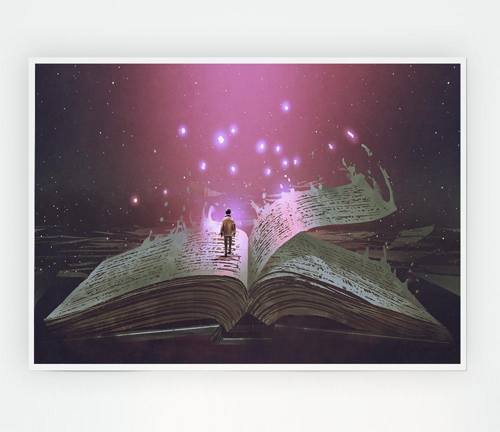 Turning The Page Of Existence Print Poster Wall Art