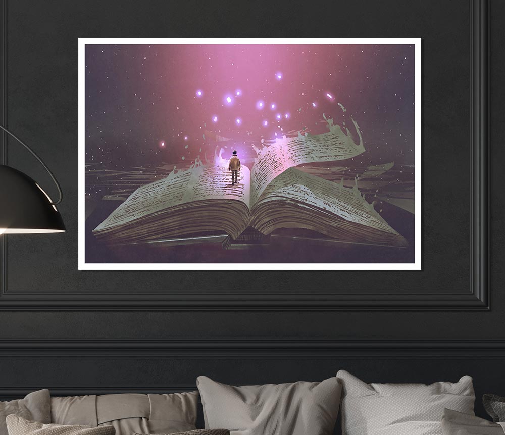 Turning The Page Of Existence Print Poster Wall Art