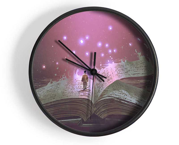Turning The Page Of Existence Clock - Wallart-Direct UK