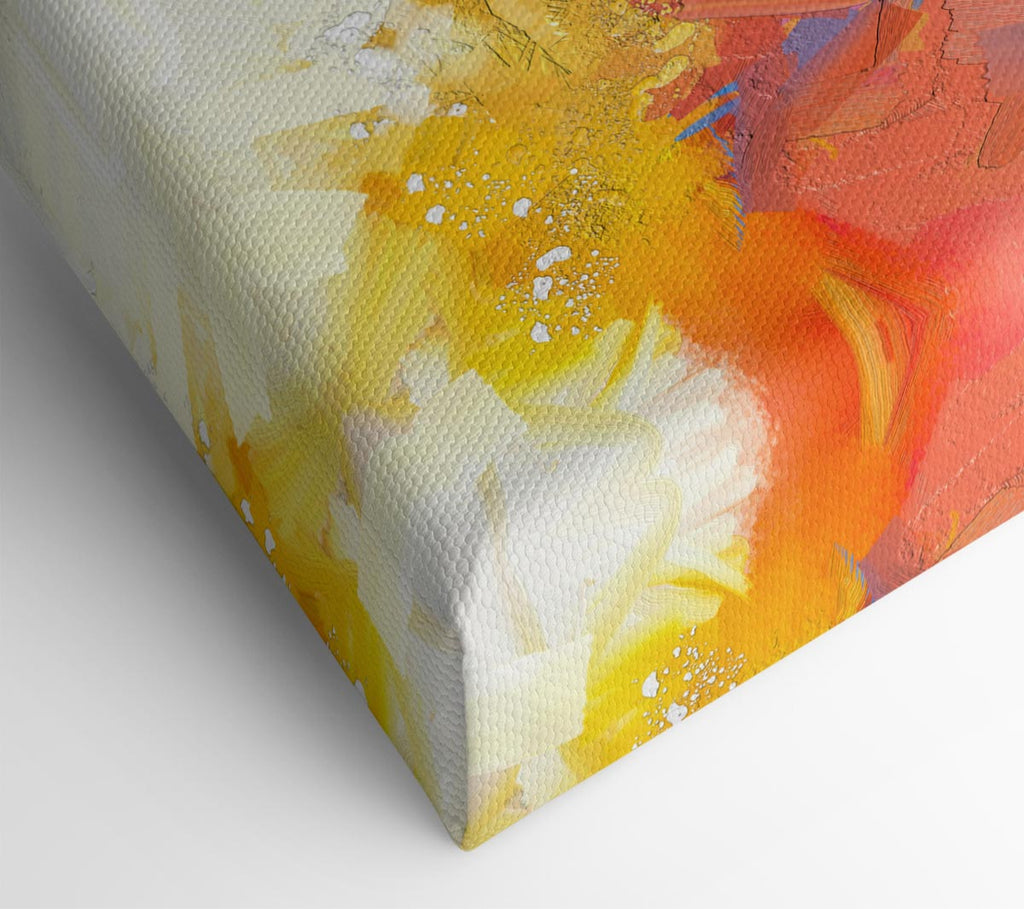 Picture of Colour Spill Flowers Canvas Print Wall Art
