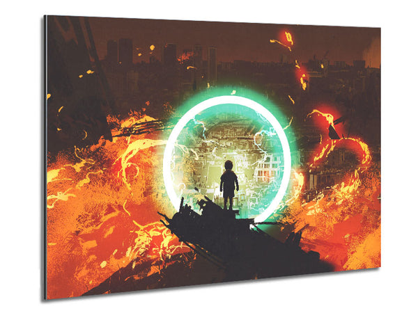 Der Neonring des Feuers