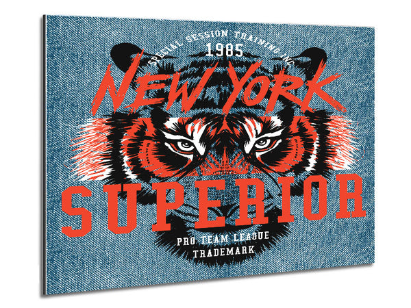 New York Tiger Superior Metal Print