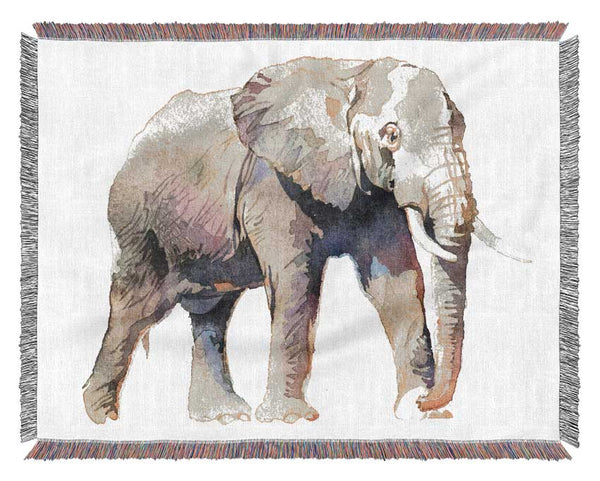 Humble Elephant Woven Blanket