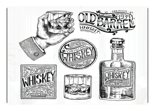 Old Whiskey Bottles