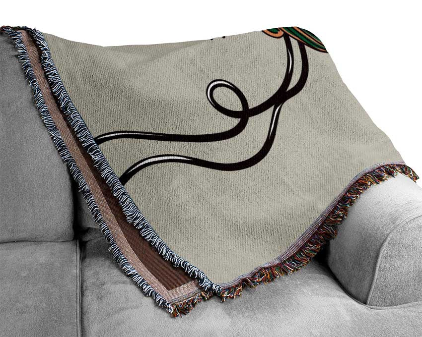 Music Notes Speaker Woven Blanket