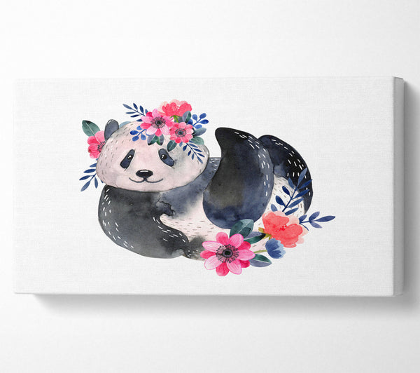 Süßer Blumenpanda
