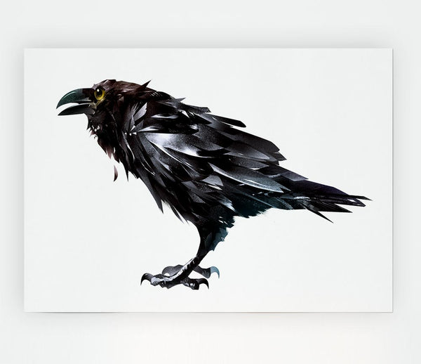 The Black Crow Print Poster Wall Art