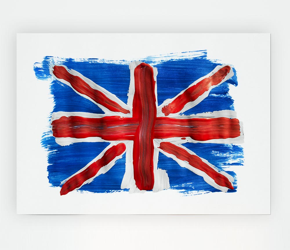 Union Jack Painting Print Poster Wall Art