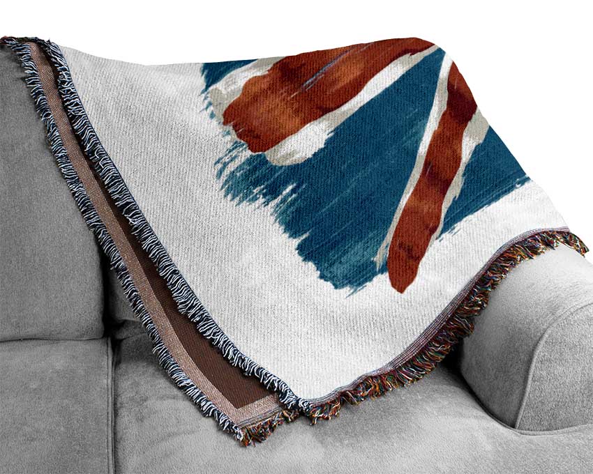 Union Jack Painting Woven Blanket