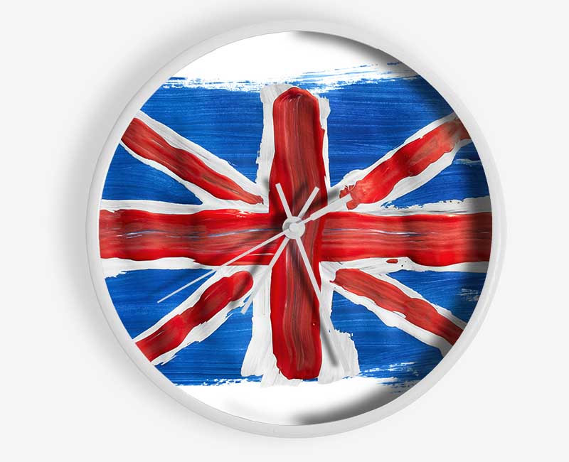 Union Jack Painting Clock - Wallart-Direct UK