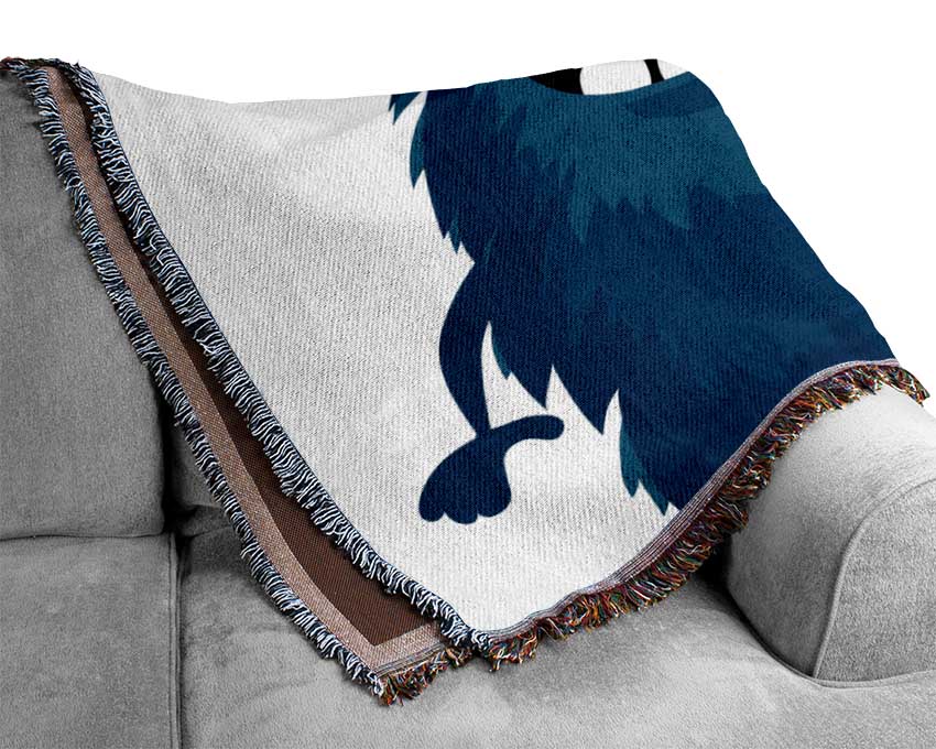 Monster Skateboarder Woven Blanket
