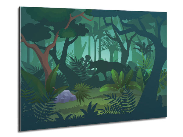 The Jaguar Forest Walk Metal Print