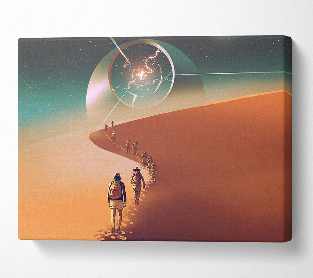 Picture of Walking To The Fallen Star Canvas Print Wall Art