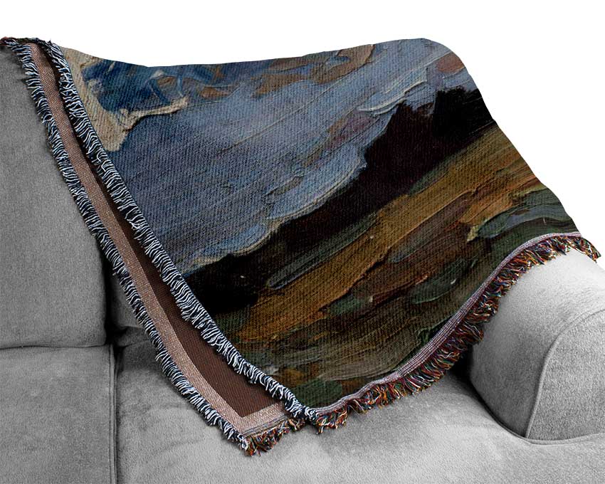 Abstract Countryside Woven Blanket
