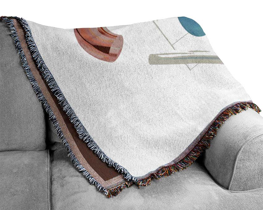 Three Dimensional Shapes Woven Blanket