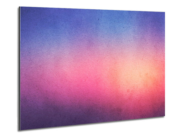 Royal Blue To Peach Fade Metal Print
