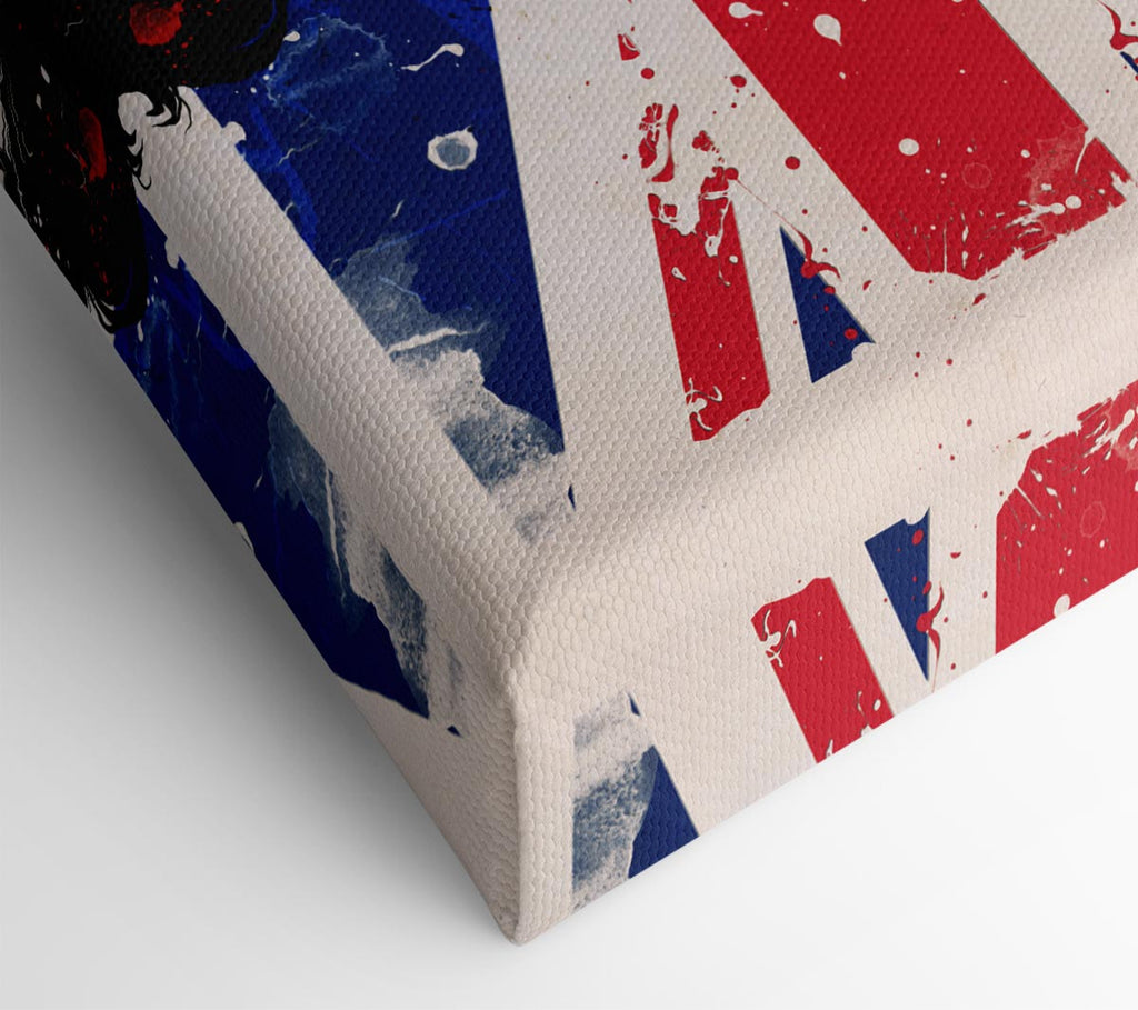 Picture of Union Jack Woman Canvas Print Wall Art