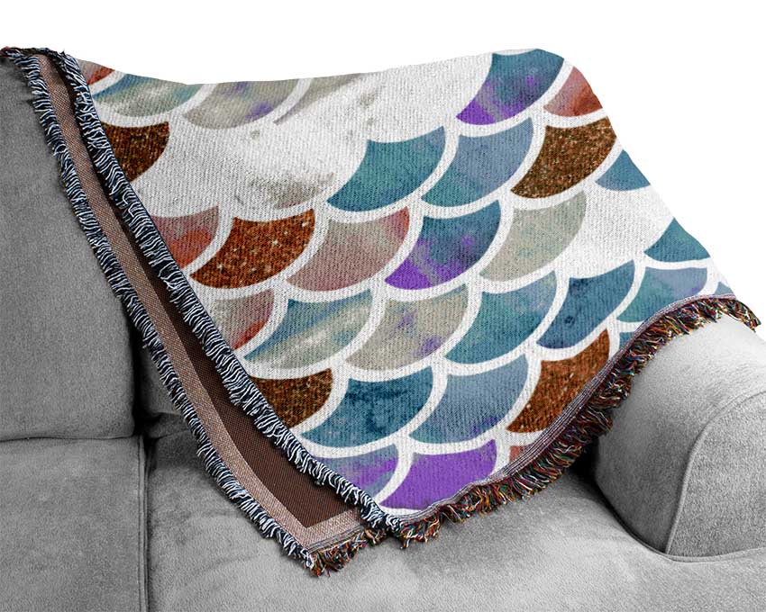 Mermaid Scales Woven Blanket