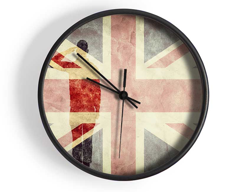 Salute The Flag Clock - Wallart-Direct UK