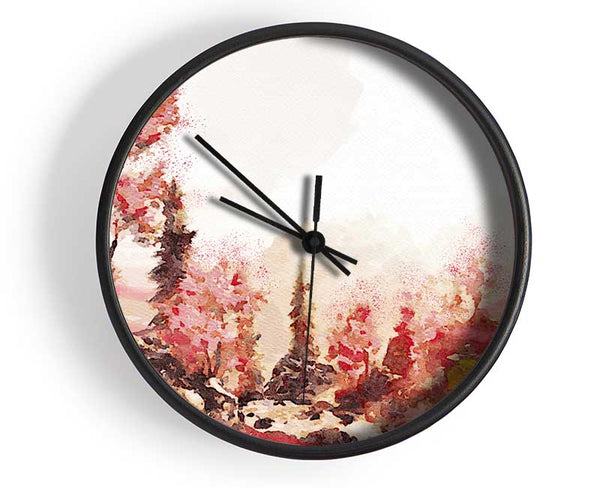 The Orange Forest Of Serenity Clock - Wallart-Direct UK