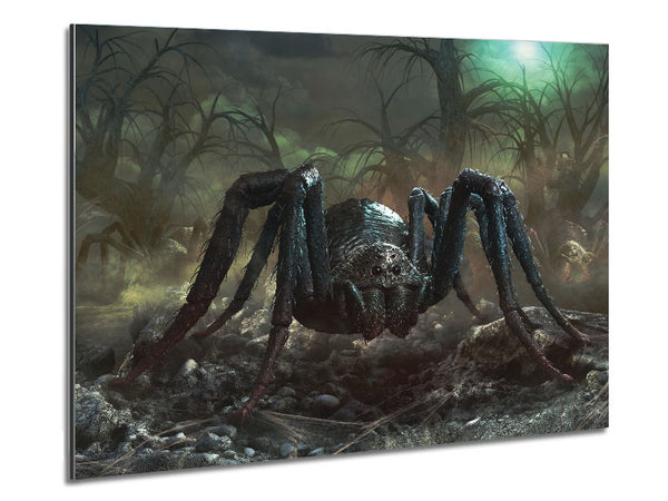 The Scary Tarantula Metal Print
