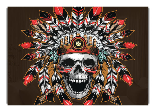 Das Skelett des Indianers