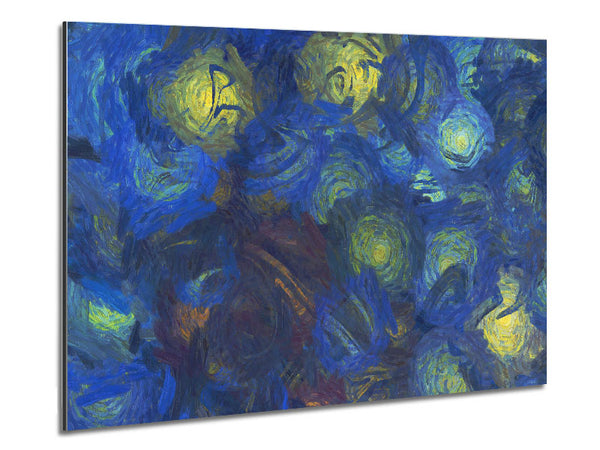 Helle Lichter in Blau