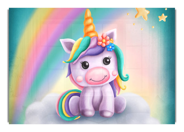 Unicorn Rainbow Happy