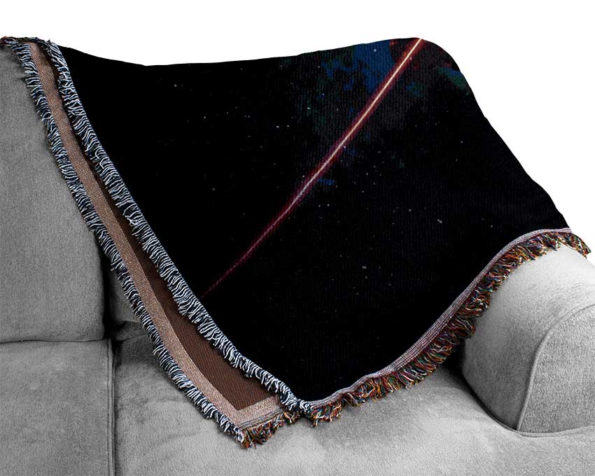 Triangle In Space Woven Blanket