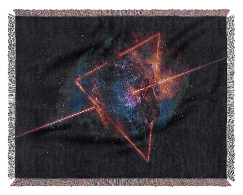 Triangle In Space Woven Blanket