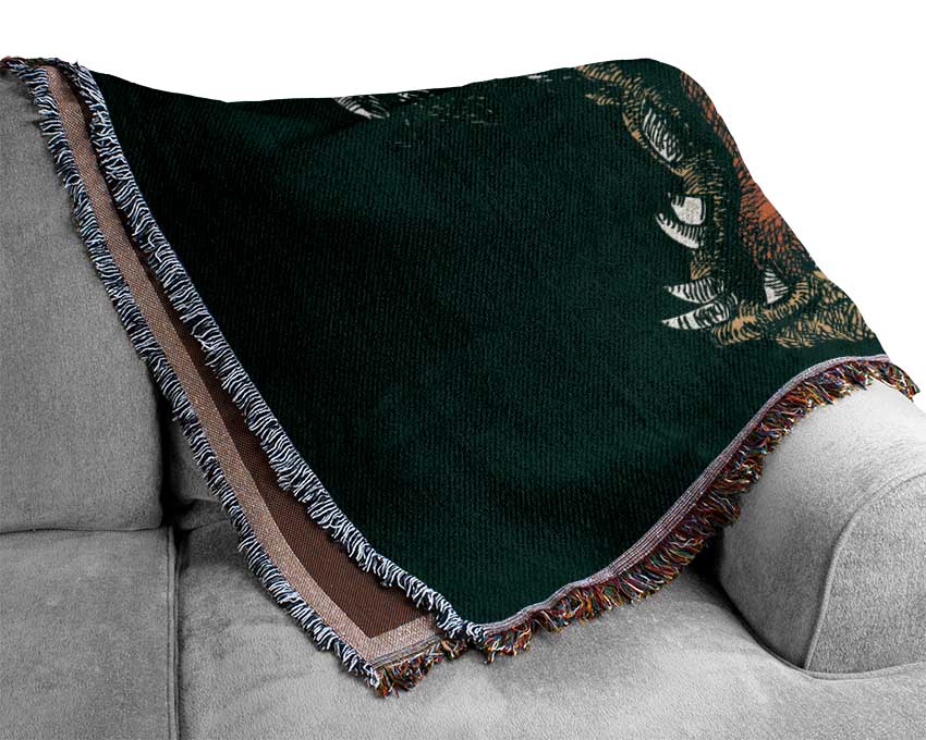 Make Some Noise T-Rex Woven Blanket