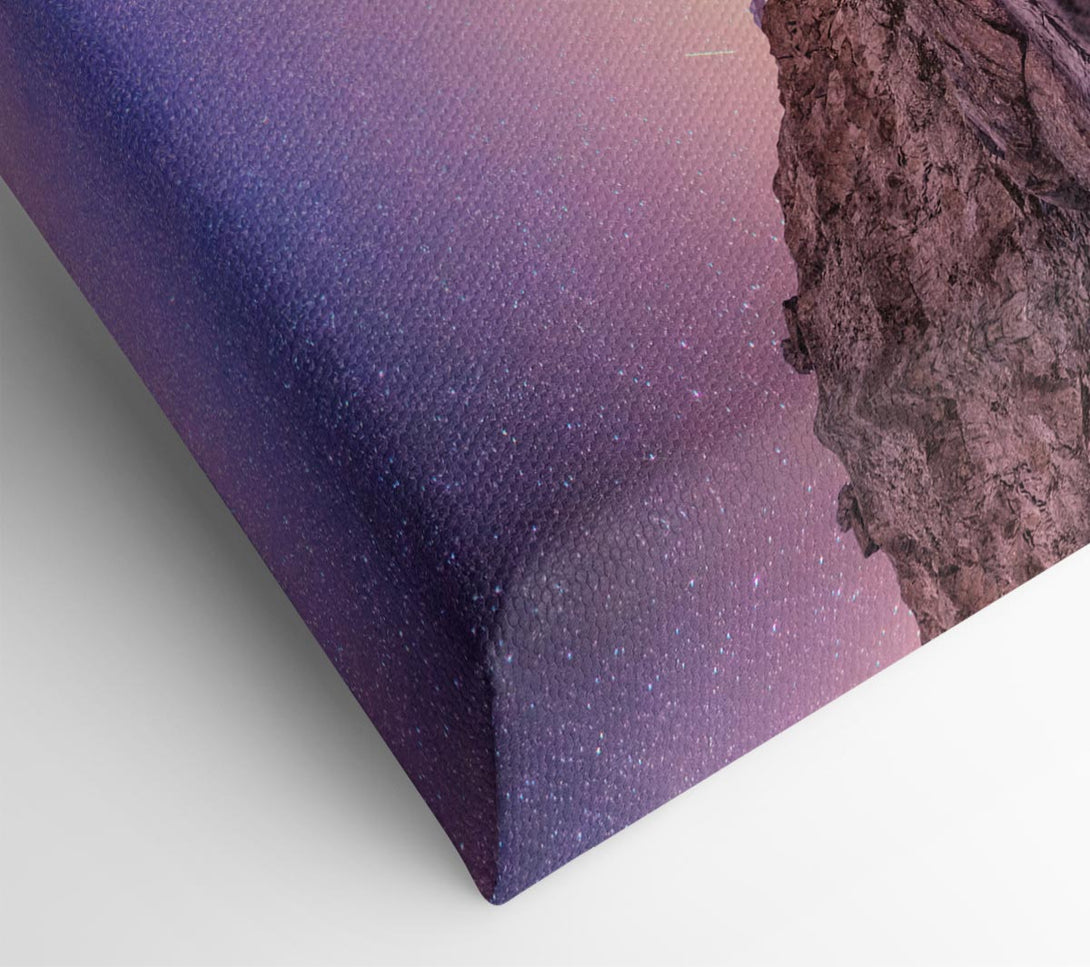 A Canvas Print of Mountains On The River Reflections Star Canvas Print
