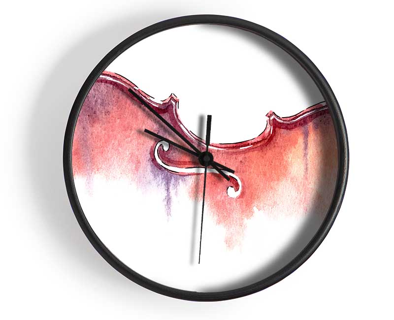 Violin Half Art Clock - Wallart-Direct UK