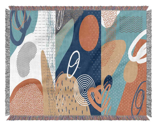Modern Shapes Woven Blanket