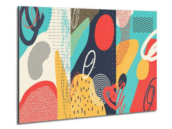 Modern Shapes Metal Print