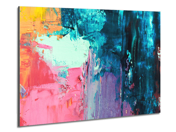 Texture Of Paint Media Metal Print