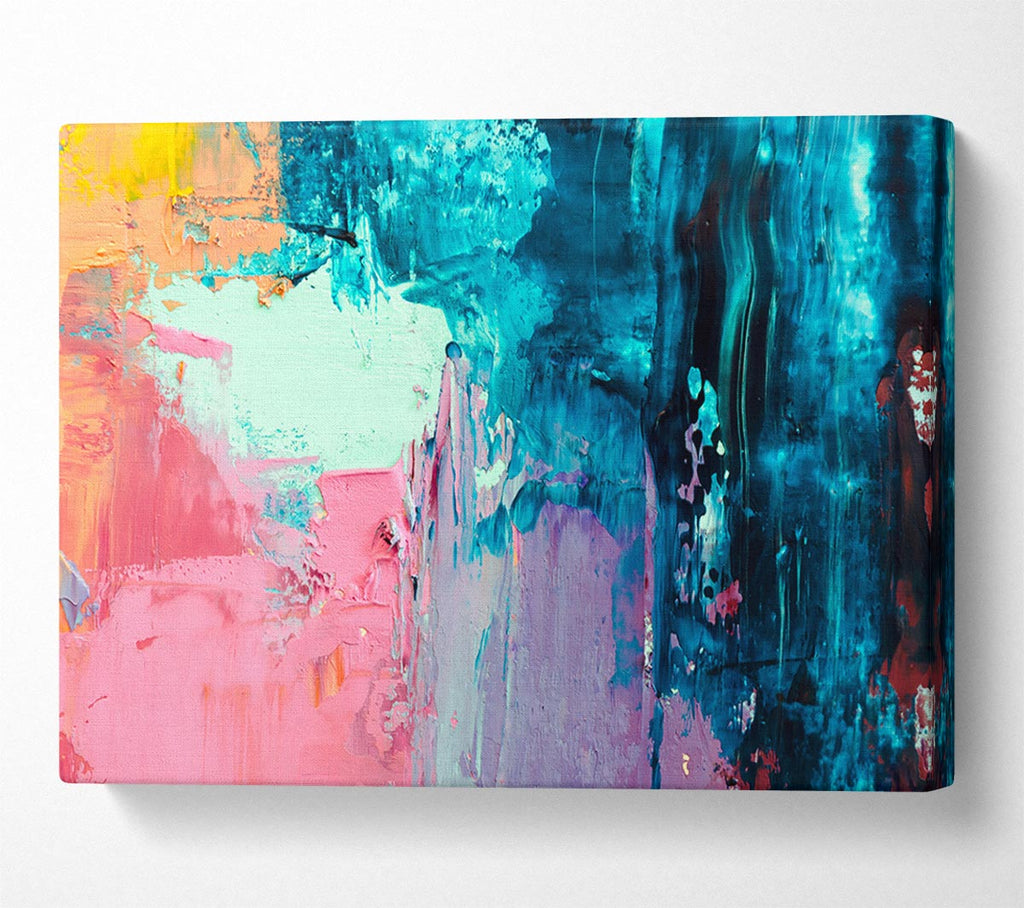 Picture of Texture Of Paint Media Canvas Print Wall Art