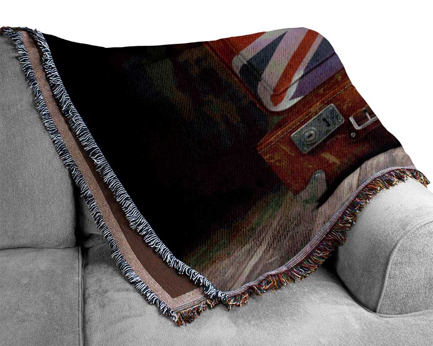 London In A Case Woven Blanket